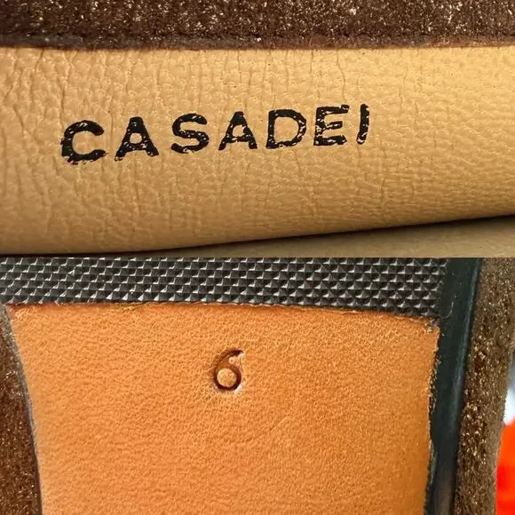 Vintage Casadei Textured Metallic Leather Tall Knee Boots size 6